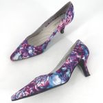 Easy Street  Women Size 11M Floral Print Pointed Toe Heels Shoes Fabric Upper Photo 0