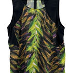 Lane Bryant Green & Black Feather Leaf Print Sleeveless Top Size 22 Photo 0