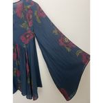 Free People  Poppy Fields Empire Waist Bell Dress Boho Sleeve Witchy Whimsical XS Photo 6