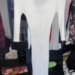 Guess White Knit MIDI Dress Photo 0