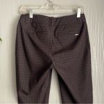 Calvin Klein  Dress Pants Women’s size 6 Windowpane Plaid Burgundy Photo 4