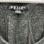 Volcom Second Trance Gray Split Sleeve Draped Cape Bodice Dress Womens Medium Photo 13