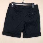 EXPRESS Women’s Editor Black Rolled Hem Bermuda Shorts Photo 4