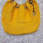 Michael Kors Canvas Bag with Rope Handles Yellow Photo 11