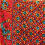 Vintage Silk Scarf Bundle, 3 Mixed Print, Multicolor Rectangle Scarves Photo 9