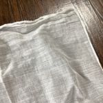 Embroidered Cotton Gauze Handkerchief White Photo 2