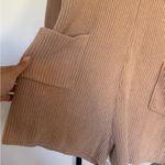 Le lis  Camel Knit Romper with Buttons Photo 4