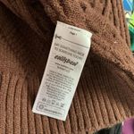 Edikted  Brown Cable Knit Hoodie Sweater Pullover‎ Hooded Knitwear Grunge Photo 2