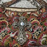 Montana West  Paisley Shoulder Bag Rhinestone Cross Multicolor Handbag​ Photo 3