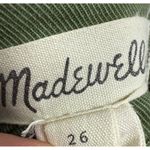 Madewell The Curvy Perfect Fatigue Short Green High Rise Size 26 Chino Cargo Photo 5