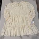 Ophelia Roe NWT Romantic Tiered Ruffle Long Sleeve Dress Women's Size 1X Cream Photo 0