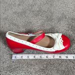 Women’s Red Chunky Heel Mary Jane Pumps Cute Bow & Hearts Round Toe Size 6 Red Photo 9