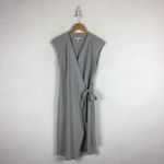 Athleta Newport Wrap Dress City Stripe Black/Sea Salt Size XS Athletic Comfort Photo 2