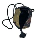 VICTOR PETER Crossbody Bag 100% Silk Kimono Obi Fabric VINTAGE Art Numbered Photo 0