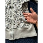 Lululemon Women's Jacket Hooded Vented Full Zipper Black Gray Peach Sz 4 Photo 2