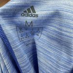 Adidas Size Medium heathered blue tank top cross x back with cut out climalite Photo 4