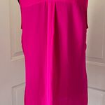 EXPRESS  Portofino Button Down Sleeveless Shirt Hot Pink Photo 2