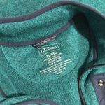 L.L. Bean Turquoise Fleece Vest with green Trim EUC Size XL Photo 3