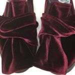 Morelli Burgundy velvet tie top loafers Size 7 Photo 3