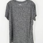 Under Armour  Gray Space Dye Short Sleeve Heatgear Graphic Activewear Top Size XL Photo 1