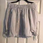 Toska Off the shoulder stripped boho top Photo 6