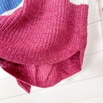 SO NEW  Kohl’s Juniors Pink Blue Striped Shirttail Hem Sweater Size Large Photo 4