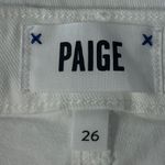 Paige  White Distressed Jeans Photo 5