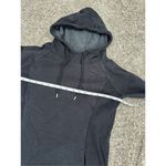 Athleta Cowl Neck Lounge Sweatshirt Dress Hooded Black XS Athleisure Stretchy Photo 5