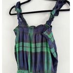 Aerie NWT Green Blue Tartan Plaid Flannel Sleepwear One Piece Romper Size Small Photo 2