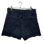 Madewell Shorts Womens High Rise Denim Faded Black Wash Boyshorts Jean 27 FLAWED Photo 4