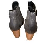 ALDO Charcoal Leather Ankle Booties Photo 4