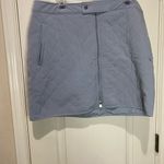 Athleta  Light Blue Quilted Mini Skirt zipper ski lodge Photo 2