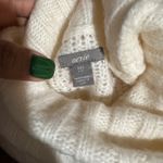 Aerie  White/Cream Cableknit Oversized Pullover  Photo 4