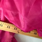 Thirty Thirty Pink Organza Mini Dress Puff Sleeve Square Neck Party Barbie S Photo 7