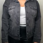 DG2 by Diane Gilman Charcoal Jean Jacket Gray Size L Photo 0