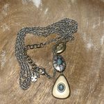 Lucky Brand  Two Tone Faux Turquoise Long Western Necklace Photo 7