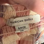 American Eagle NWT  Plaid Smocked Swing Top Size S Photo 3