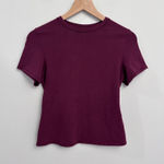 SKIMS  cotton Jersey T-shirt Deep Berry large NWT SOLD OUT COLOR Photo 0