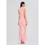 SER.O.YA Amine Knit Maxi Dress in Coral Blush XX Photo 10
