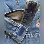 Bugle Boy Vintage Embroidered Boho Floral Cottagecore Jean Jacket Sz S Photo 4