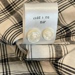 Untuckit Marina Cotton Plaid Button Down Shirt Size 4 New Black Photo 7