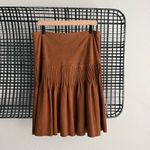 Free People Nigel Preston pintuck Lambskin suede skirt Photo 7