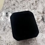 Costume Diamond Studs Gold Brackets W|Velvet Jewelry Box Silver Photo 7