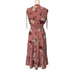 Xhilaration NWT Blush Rose Pink Floral Faux Wrap Midi Dress Photo 3