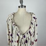 Free People  Poppy Printed Bodysuit in Ivory Combo Photo 3