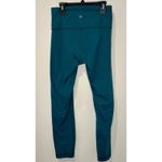 Lululemon Dark Green Teal Leggings Size 6 GUC!! Photo 2