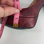 Gianni Bini  wine red faux python print metallic platform heel heels shoes NWOT Photo 11