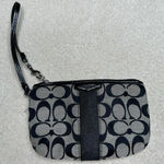Coach Gray and Black Logo Wristlet Photo 0
