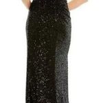 Mac Duggal 26693 Sequined Black Evening Gown Maxi Dress Size 4 NWT Photo 1
