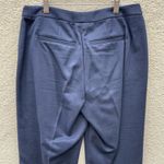 Nordstrom Caroline Issa Blue Lightweight Stretch Twill Pants 6 Ankle Photo 8